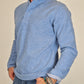 Men's Winter Polo Shirt in Cotton - Sky Blue