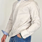 Men's Winter Polo Shirt in Cotton - Beige Mélange