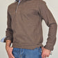 Men's Winter Polo Shirt in Cotton - Hazel New Mélange